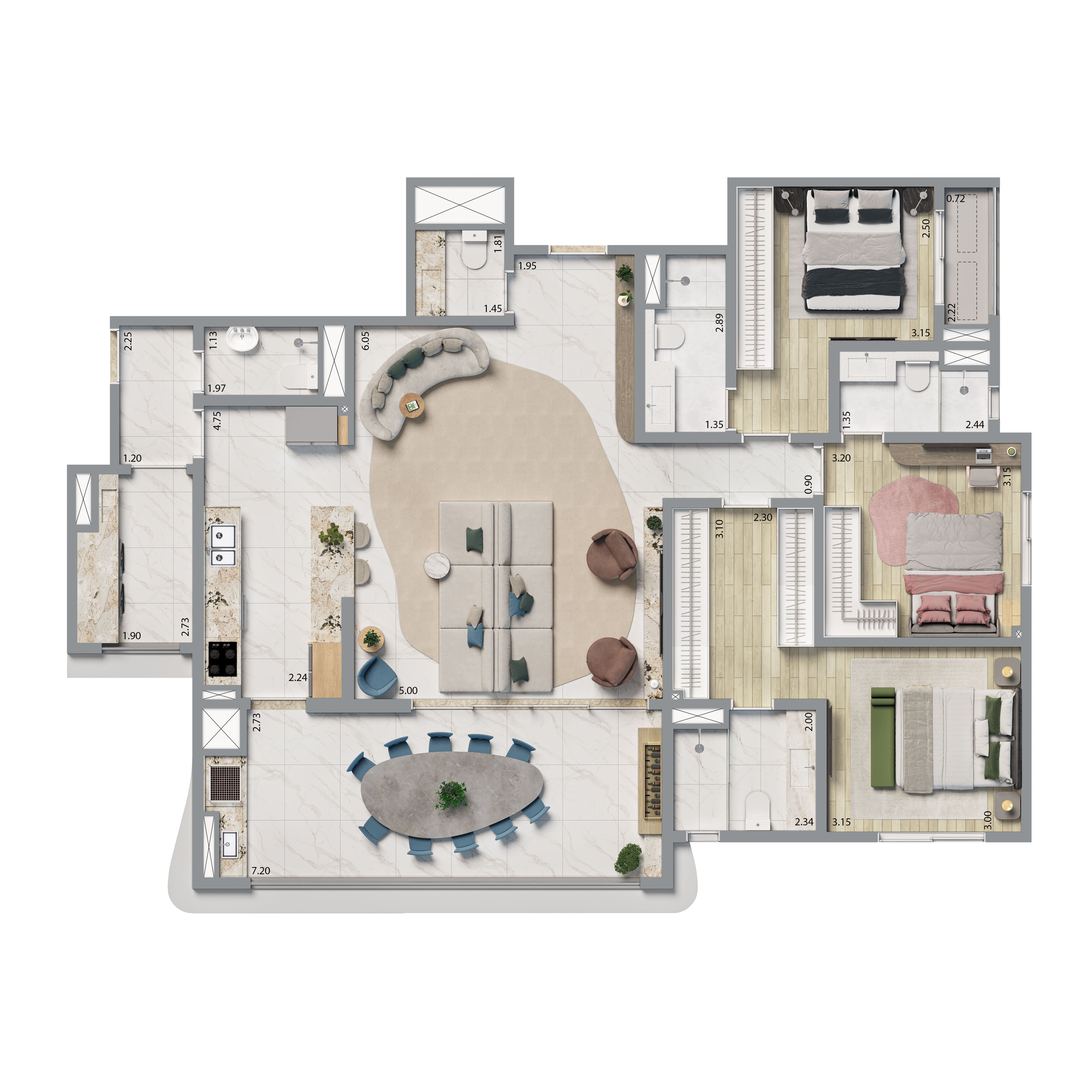 Apartamento à venda com 144m², 3 quartos com vaga - 12