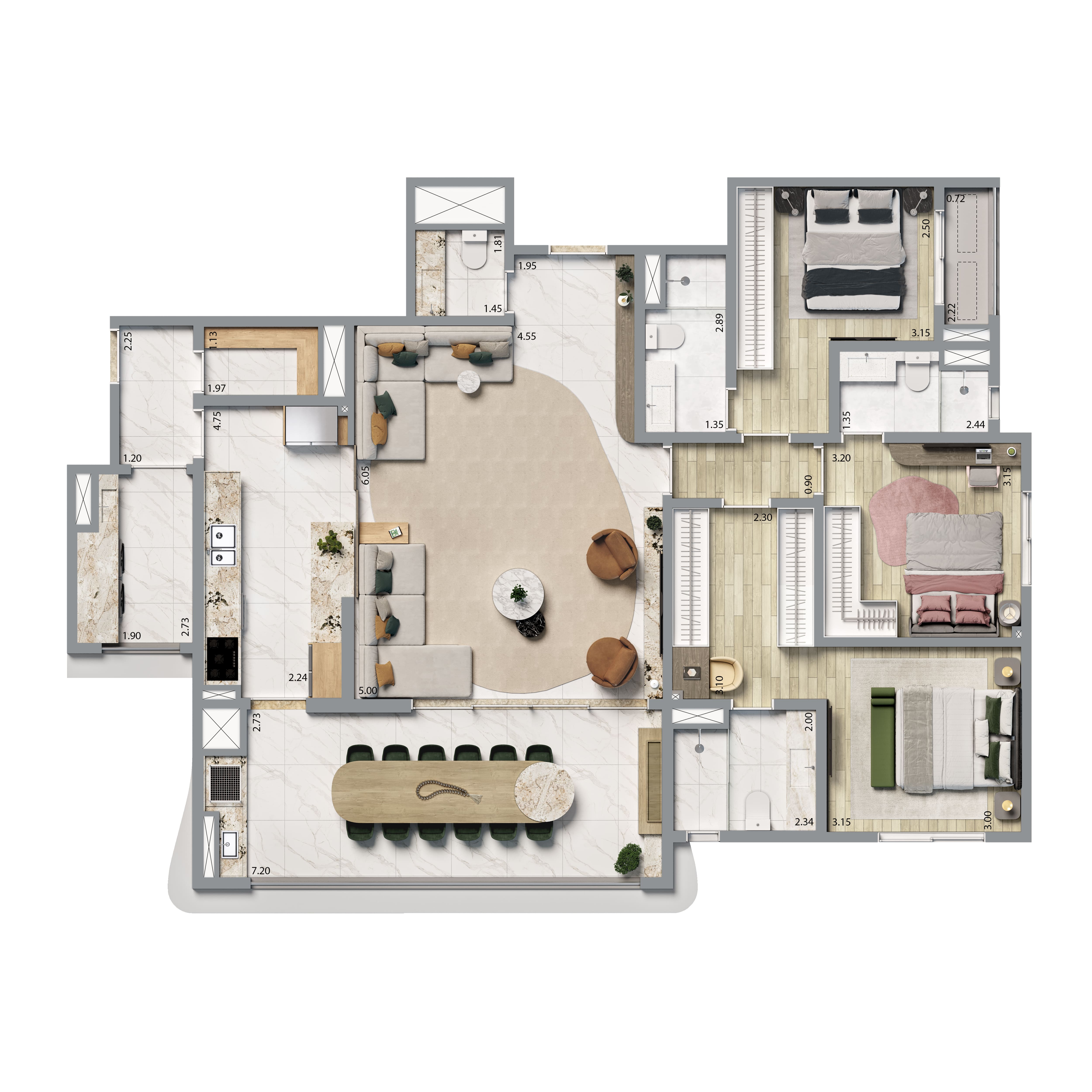 Apartamento à venda com 144m², 3 quartos com vaga - 13