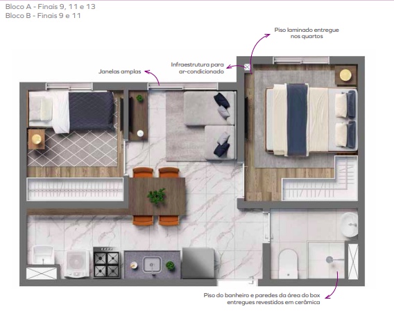 Apartamento à venda com 31m², 2 quartos sem vaga - 18