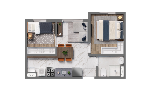 Apartamento à venda com 31m², 2 quartos sem vaga - 12