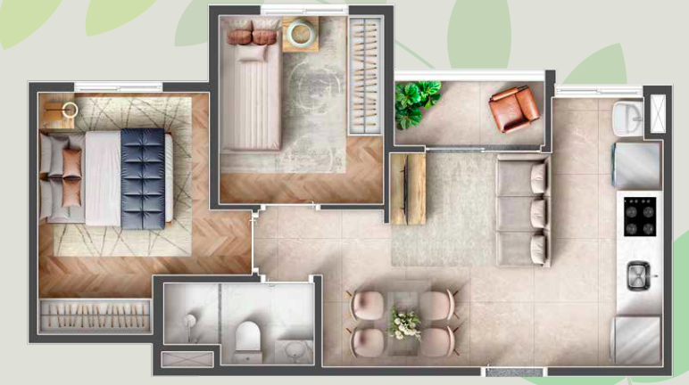 Apartamento à venda com 39m², 2 quartos com vaga - 16