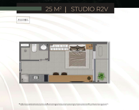 Studio à venda com 25m², 0 quartos sem vaga - 20