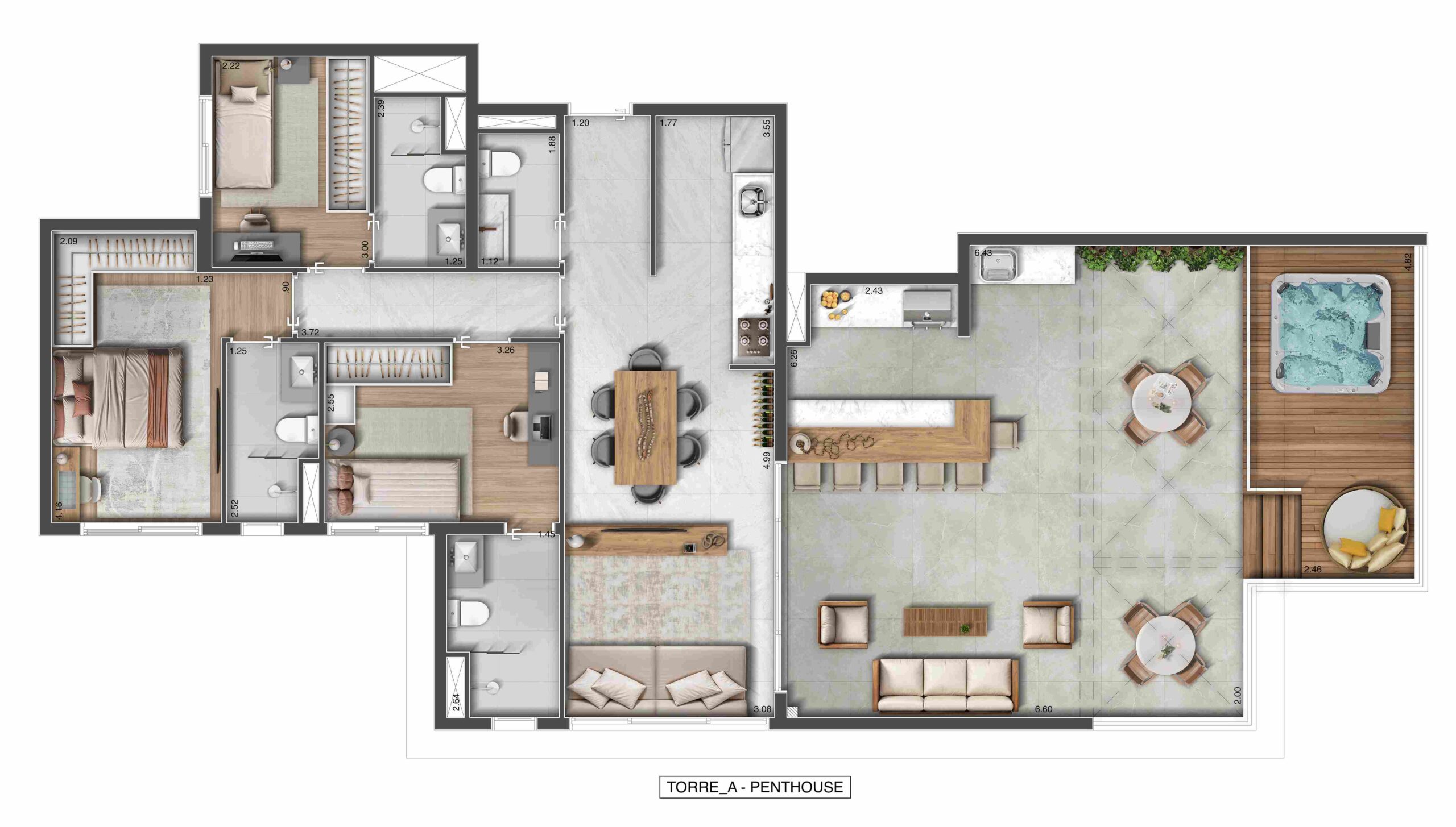 Apartamento à venda com 110m², 3 quartos com vaga - 19