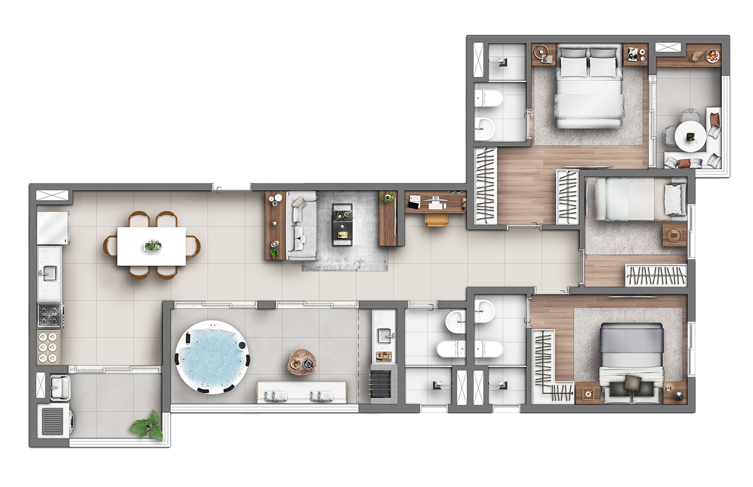 Apartamento à venda com 90m², 3 quartos com vaga - 26