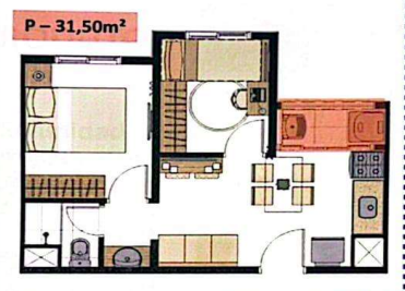 Apartamento à venda com 31m², 2 quartos sem vaga - 12