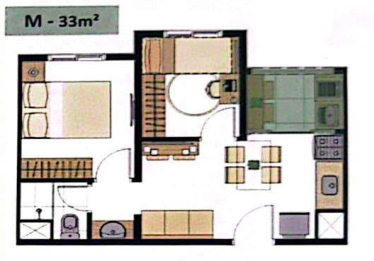 Apartamento à venda com 34m², 2 quartos sem vaga - 12