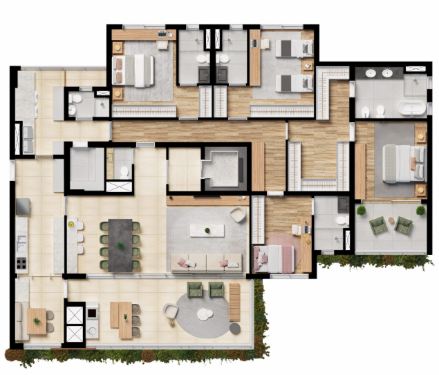 Apartamento à venda com 248m², 4 quartos com vaga - 19
