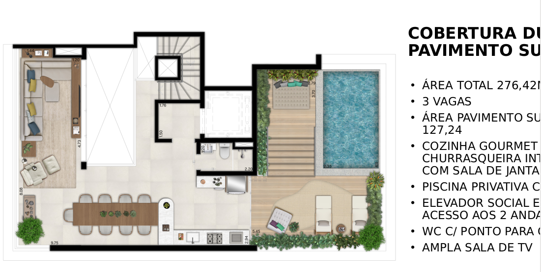 Apartamento à venda com 276m², 4 quartos com vaga - 22