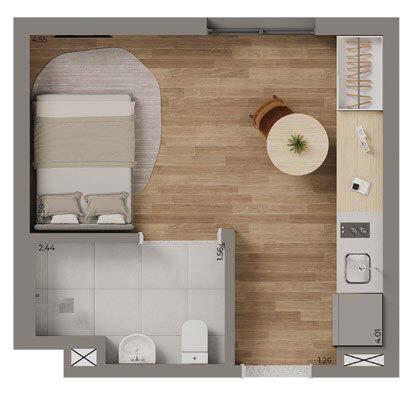 Apartamento à venda com 21m², 0 quartos sem vaga - 10