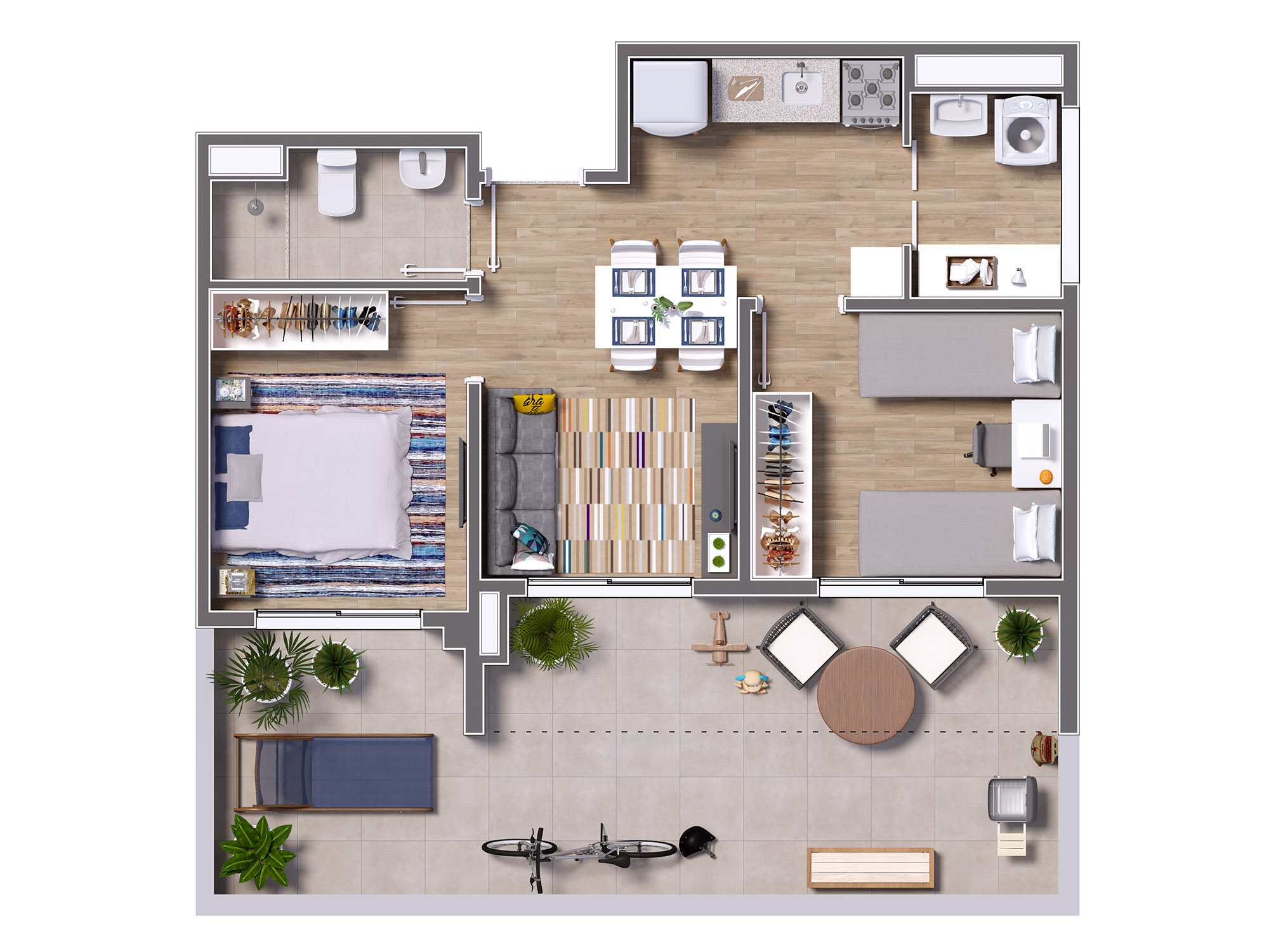 Apartamento à venda com 66m², 2 quartos com vaga - 20