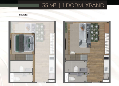 Apartamento à venda com 35m², 1 quarto sem vaga - 20