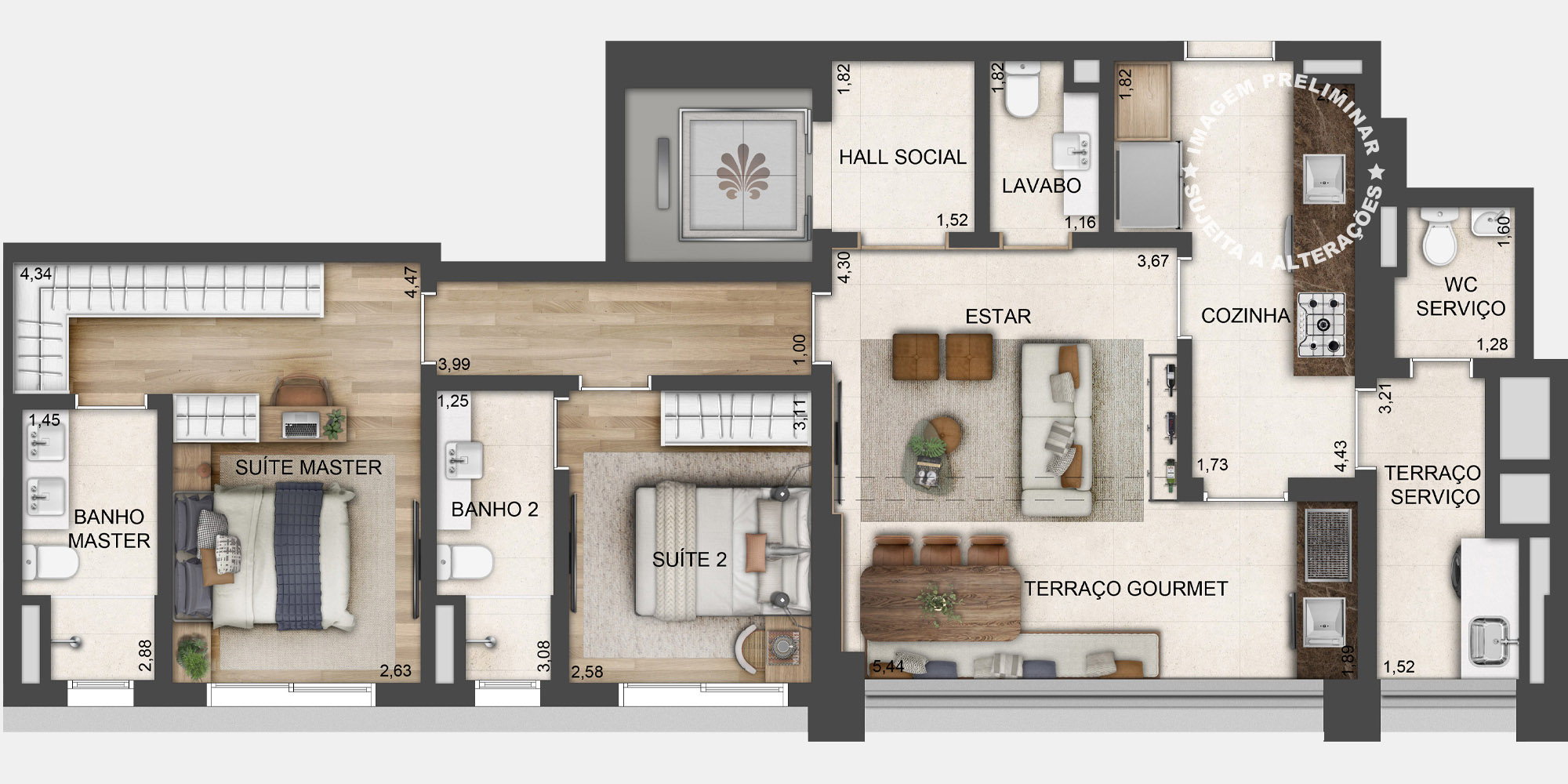 Apartamento à venda com 98m², 2 quartos com vaga - 20
