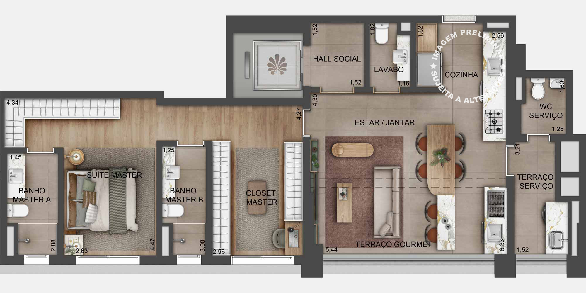 Apartamento à venda com 98m², 2 quartos com vaga - 21