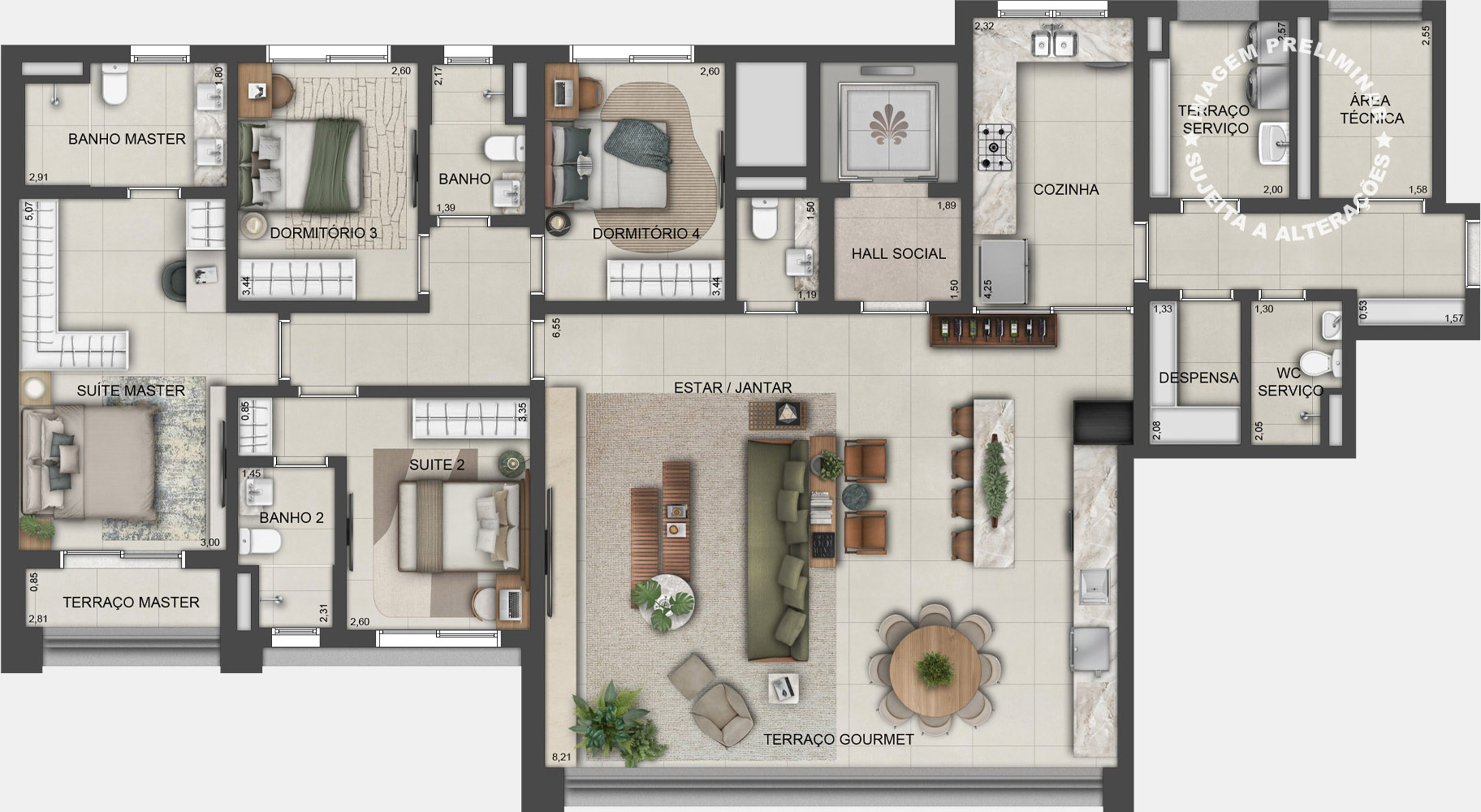 Apartamento à venda com 180m², 4 quartos com vaga - 20