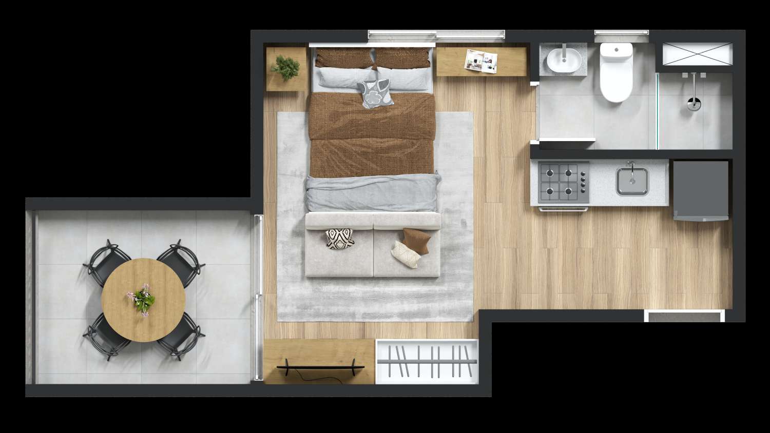 Studio à venda com 24m², 0 quartos sem vaga - 26