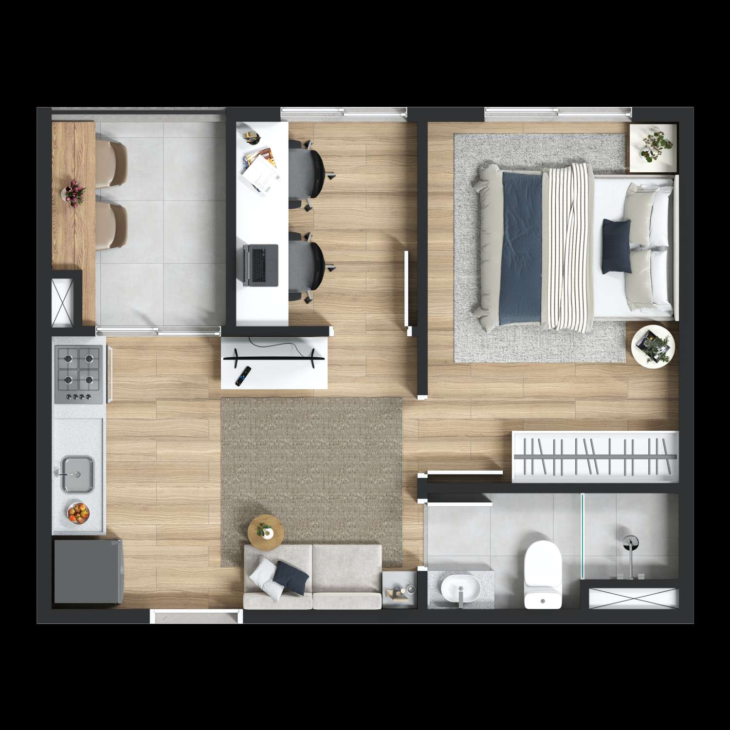 Apartamento à venda com 27m², 1 quarto sem vaga - 26