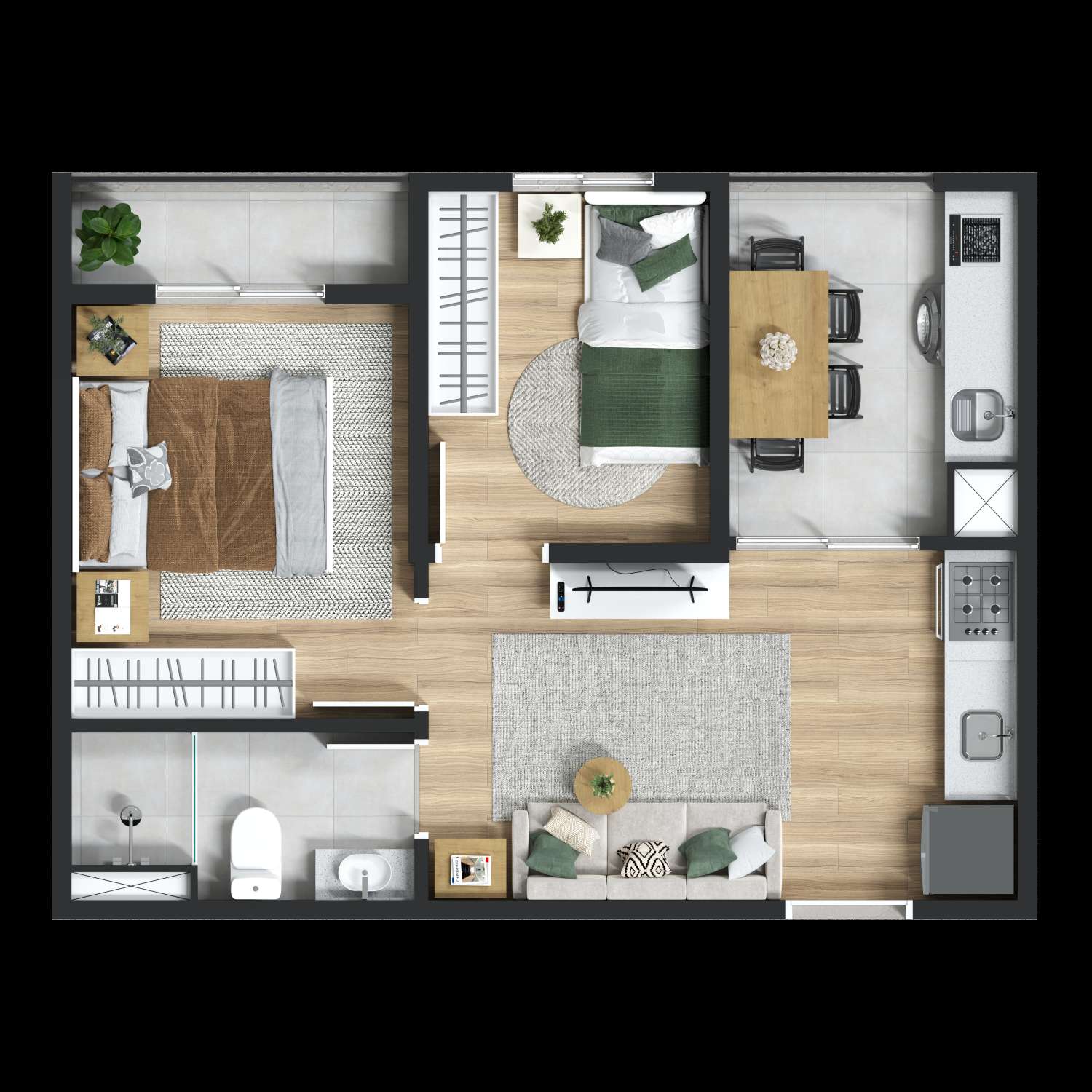 Apartamento à venda com 27m², 1 quarto sem vaga - 27