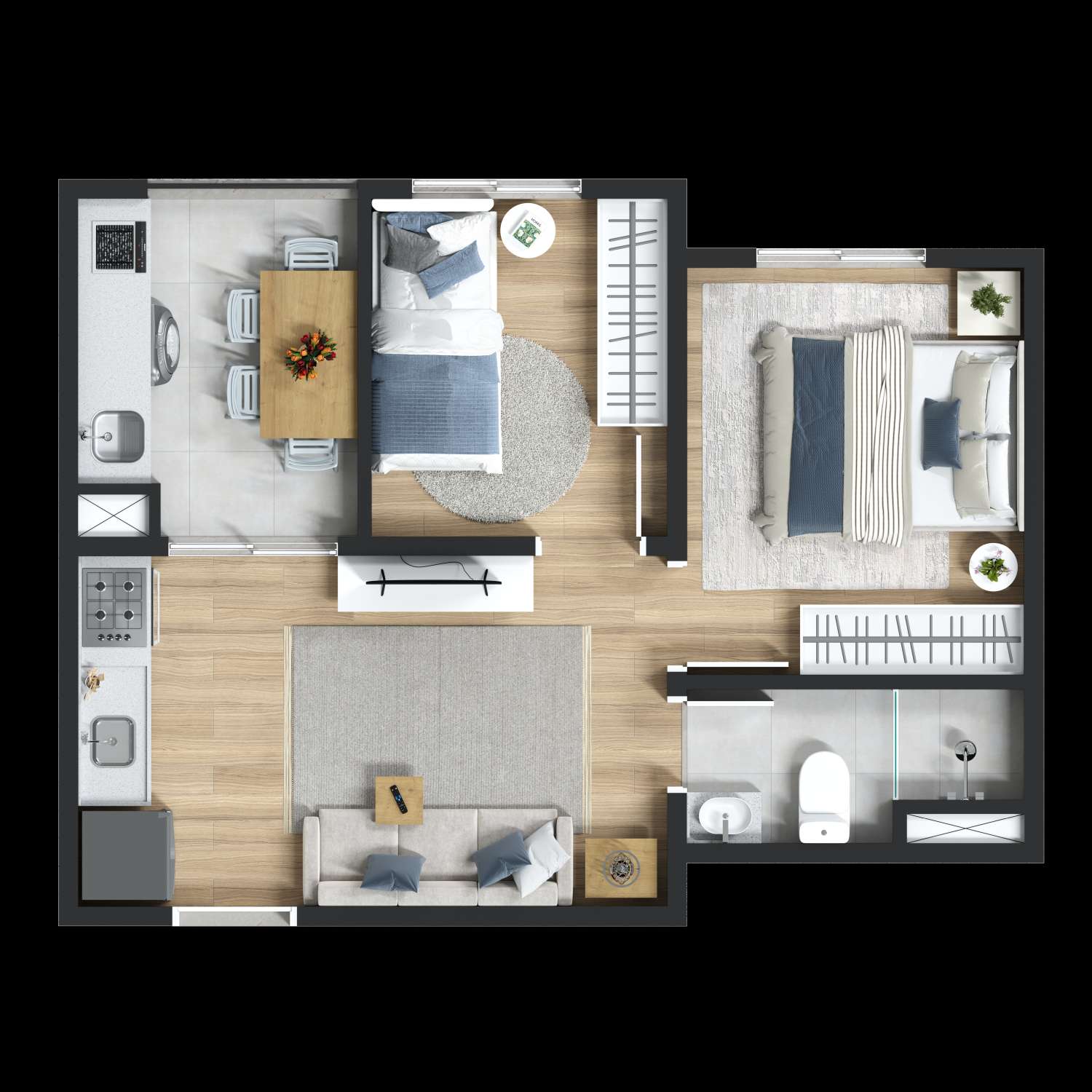 Apartamento à venda com 30m², 2 quartos sem vaga - 26