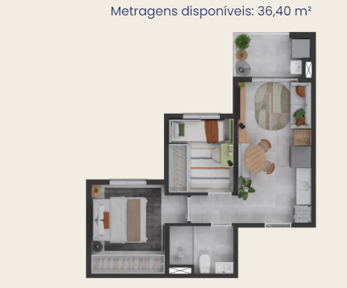 Apartamento à venda com 36m², 2 quartos sem vaga - 8