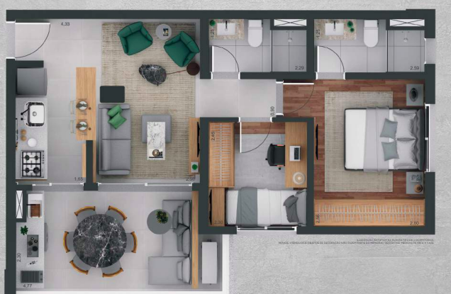 Apartamento à venda com 59m², 2 quartos com vaga - 12