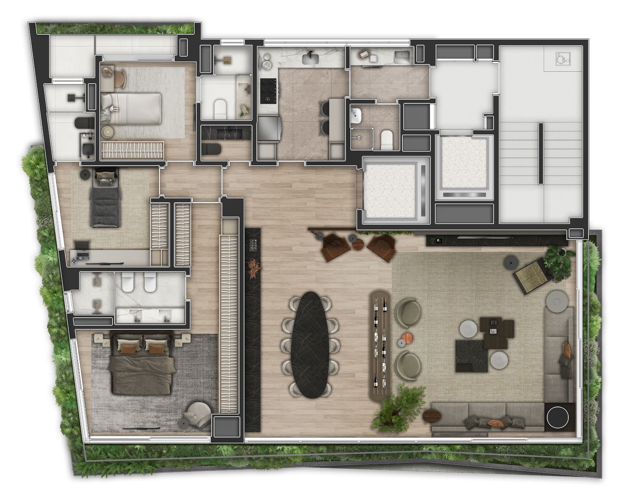 Apartamento à venda com 200m², 3 quartos com vaga - 11