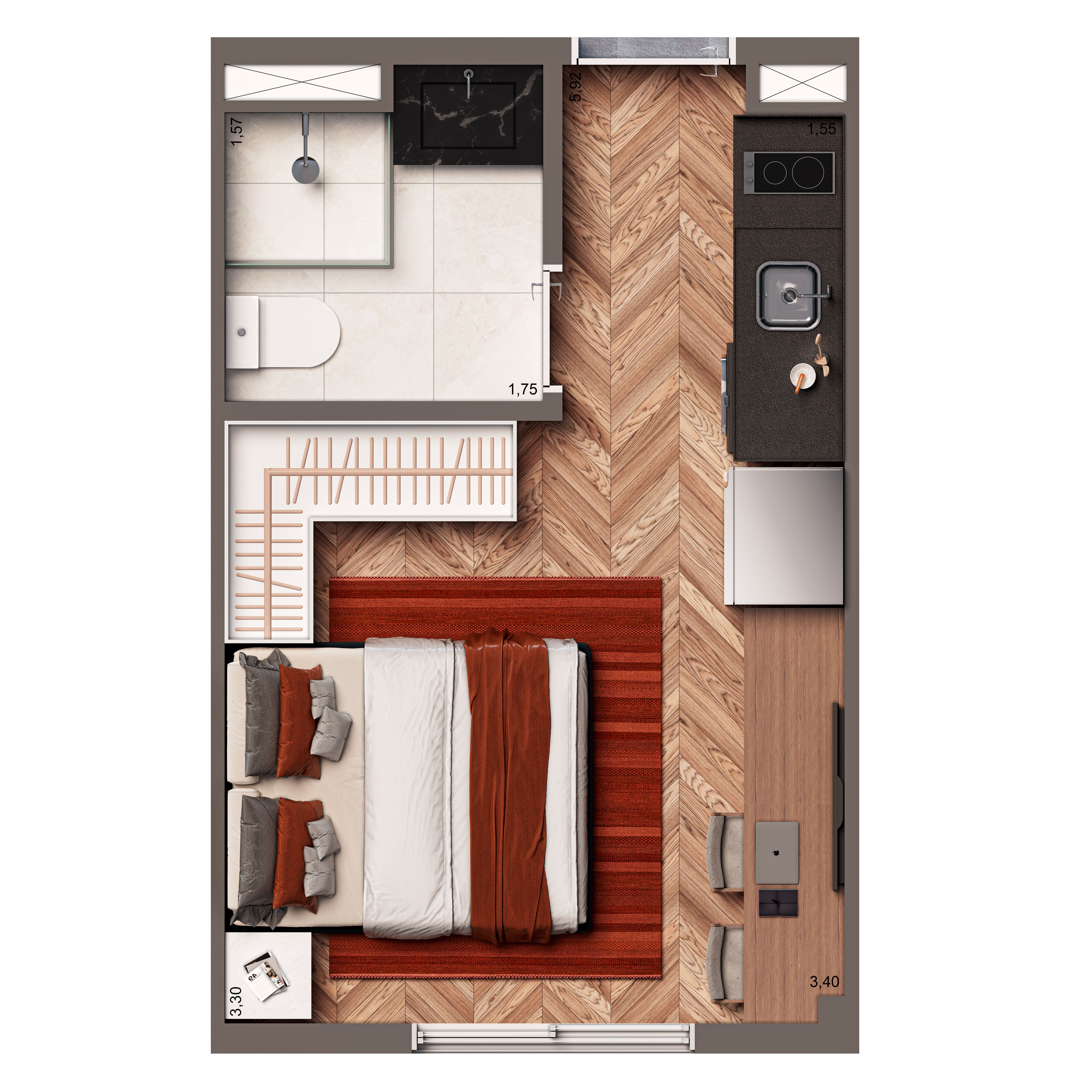 Studio à venda com 19m², 0 quartos sem vaga - 10