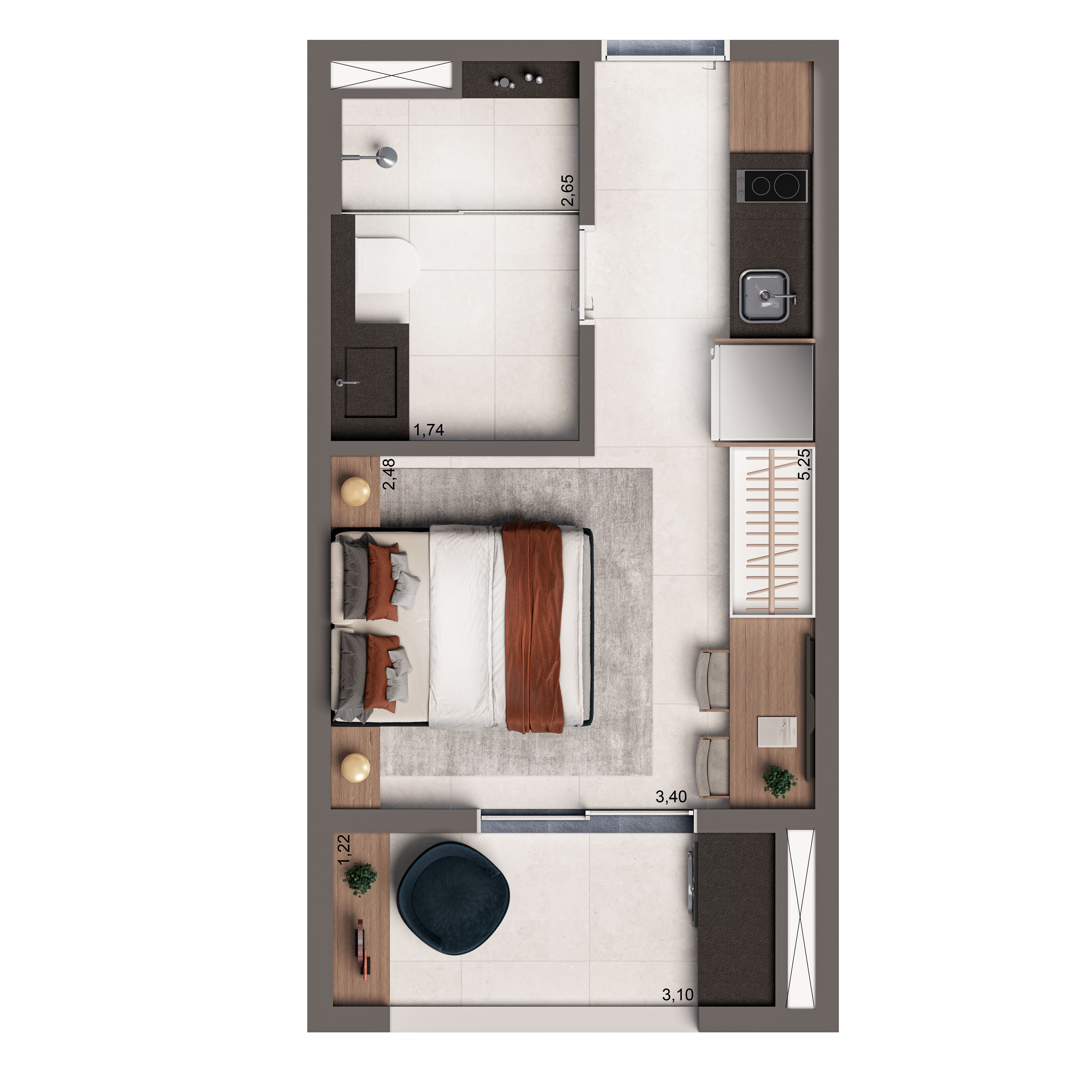 Apartamento à venda com 24m², 0 quartos sem vaga - 10