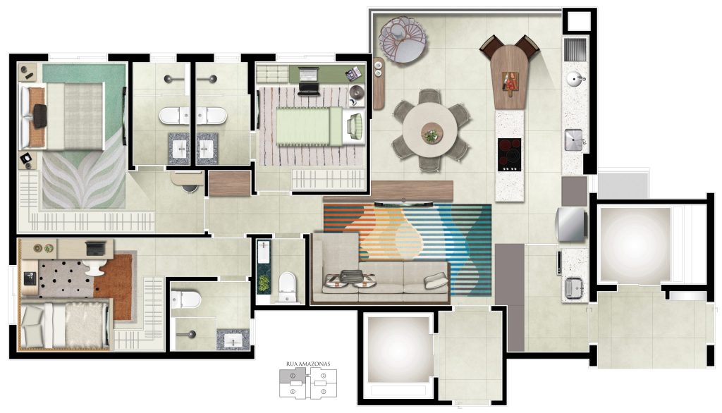 Apartamento à venda com 104m², 3 quartos com vaga - 19