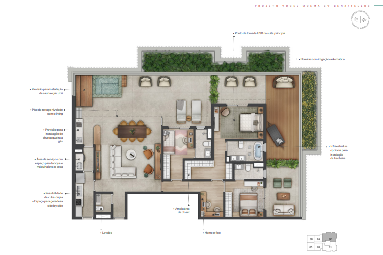 Apartamento à venda com 237m², 3 quartos com vaga - 24