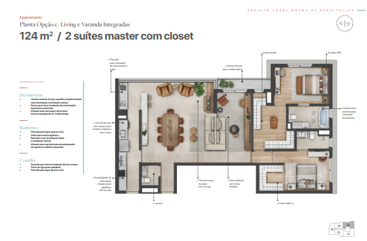 Apartamento à venda com 124m², 3 quartos com vaga - 25