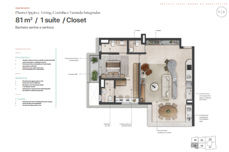 Apartamento à venda com 81m², 2 quartos com vaga - 25