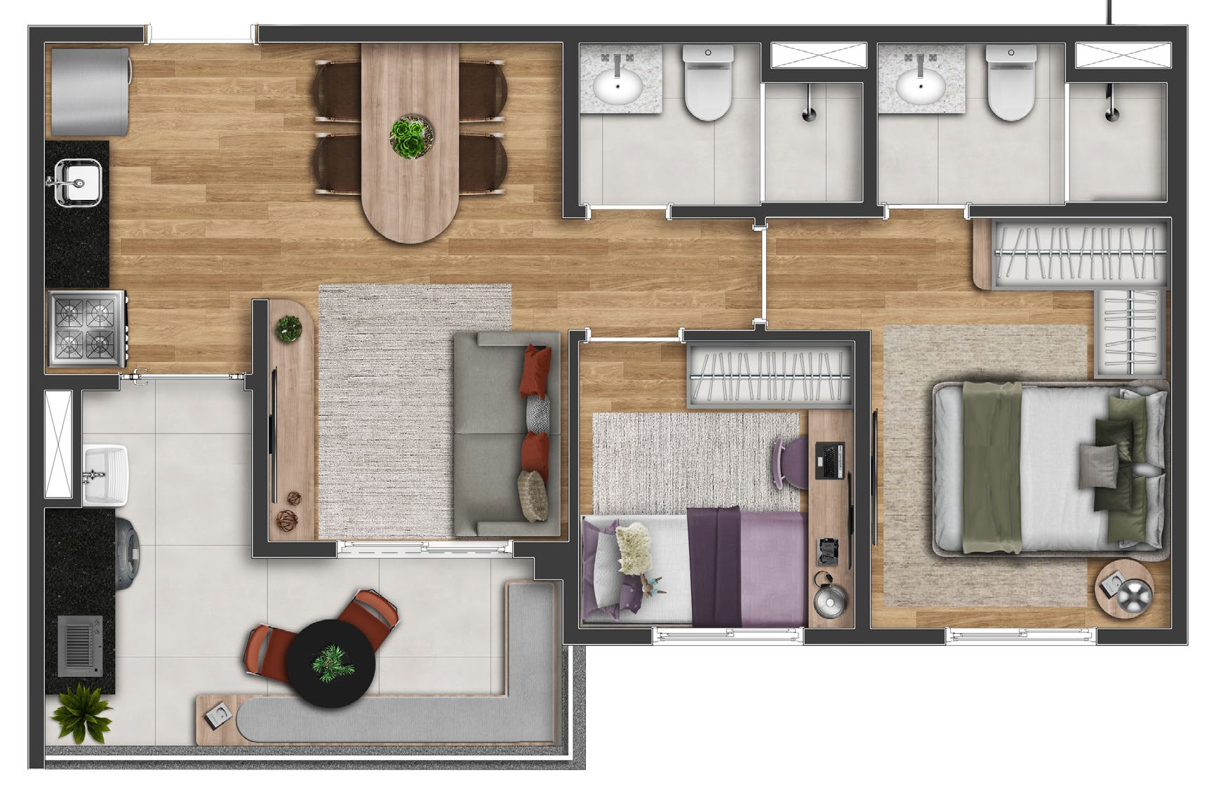 Apartamento à venda com 50m², 2 quartos com vaga - 20