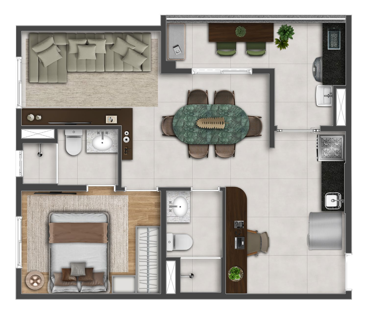 Apartamento à venda com 50m², 2 quartos com vaga - 21