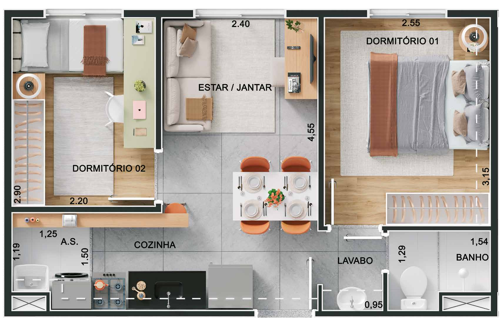 Apartamento à venda com 36m², 2 quartos com vaga - 9