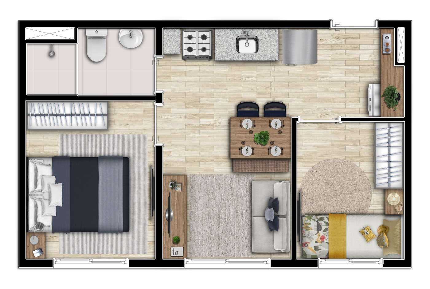 Apartamento à venda com 32m², 2 quartos sem vaga - 18