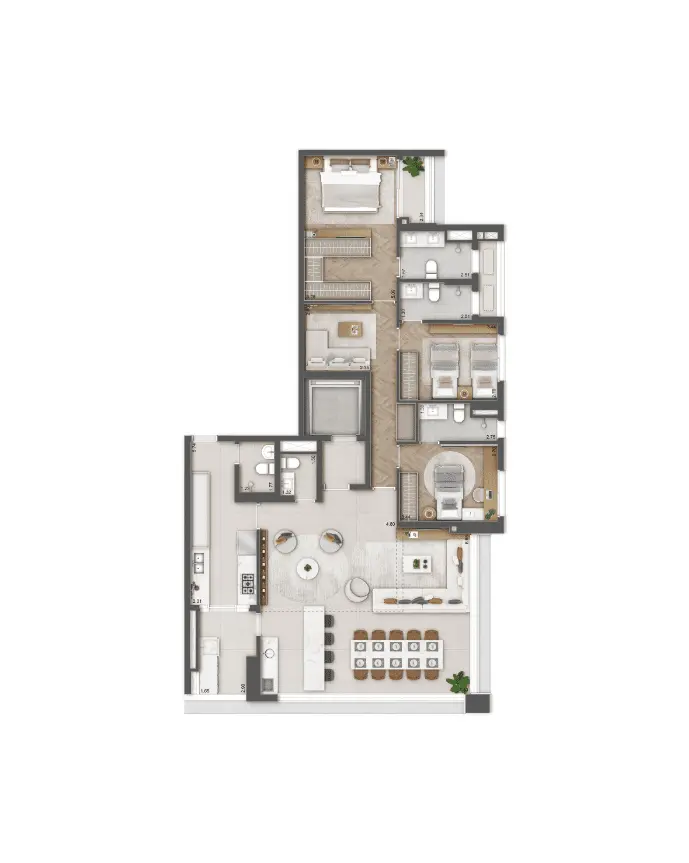 Apartamento à venda com 157m², 3 quartos com vaga - 14