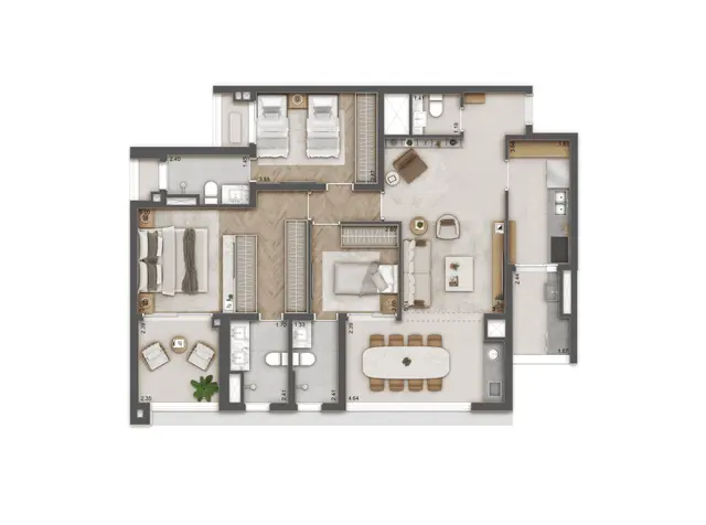 Apartamento à venda com 114m², 3 quartos com vaga - 14