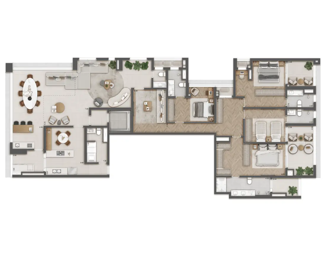 Apartamento à venda com 272m², 4 quartos com vaga - 14