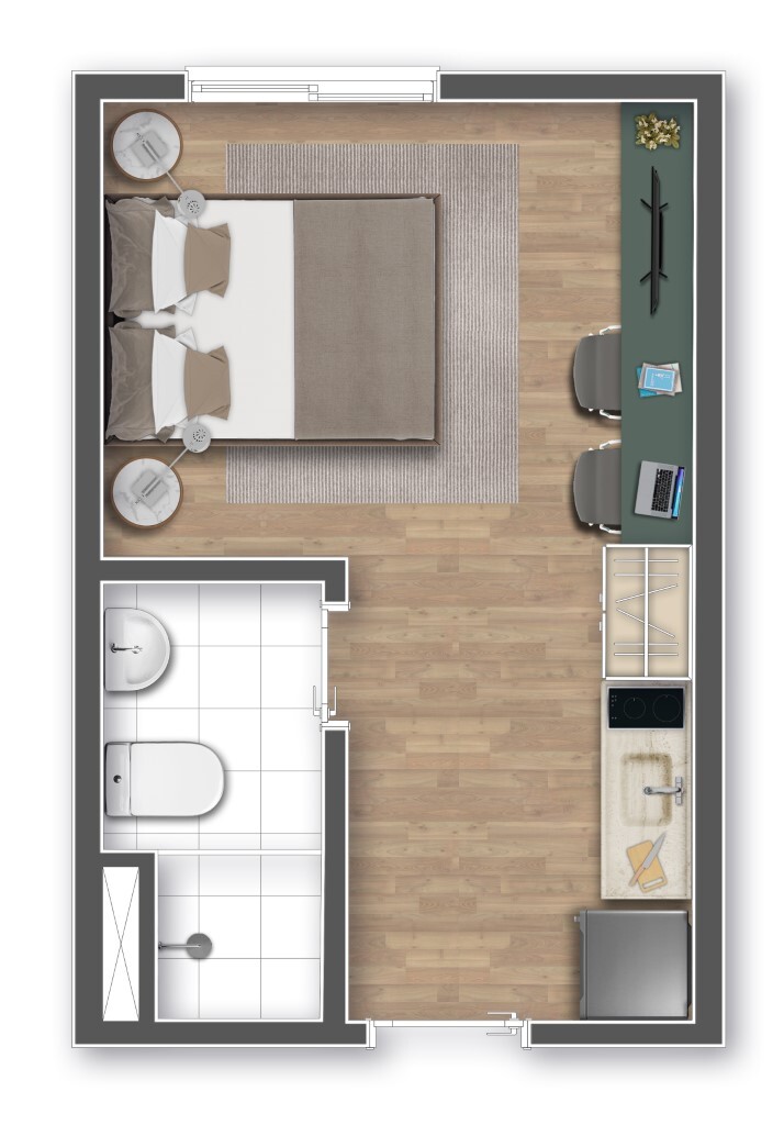 Studio à venda com 18m², 0 quartos sem vaga - 21