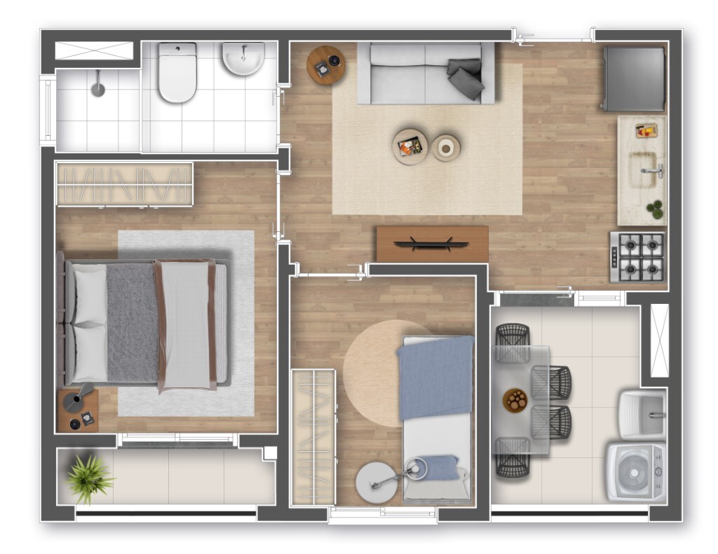 Apartamento à venda com 36m², 2 quartos sem vaga - 21