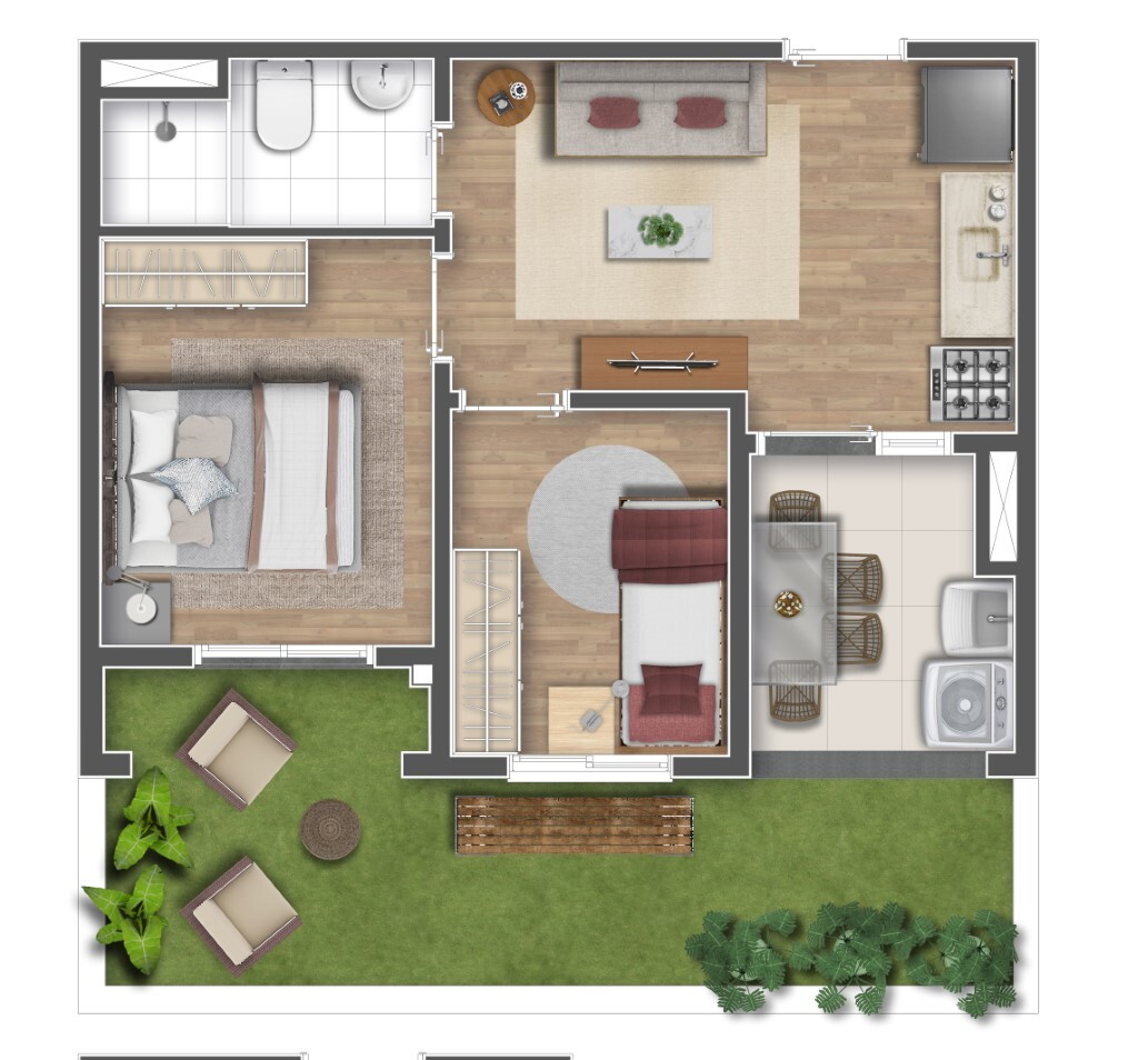 Apartamento à venda com 47m², 2 quartos sem vaga - 21