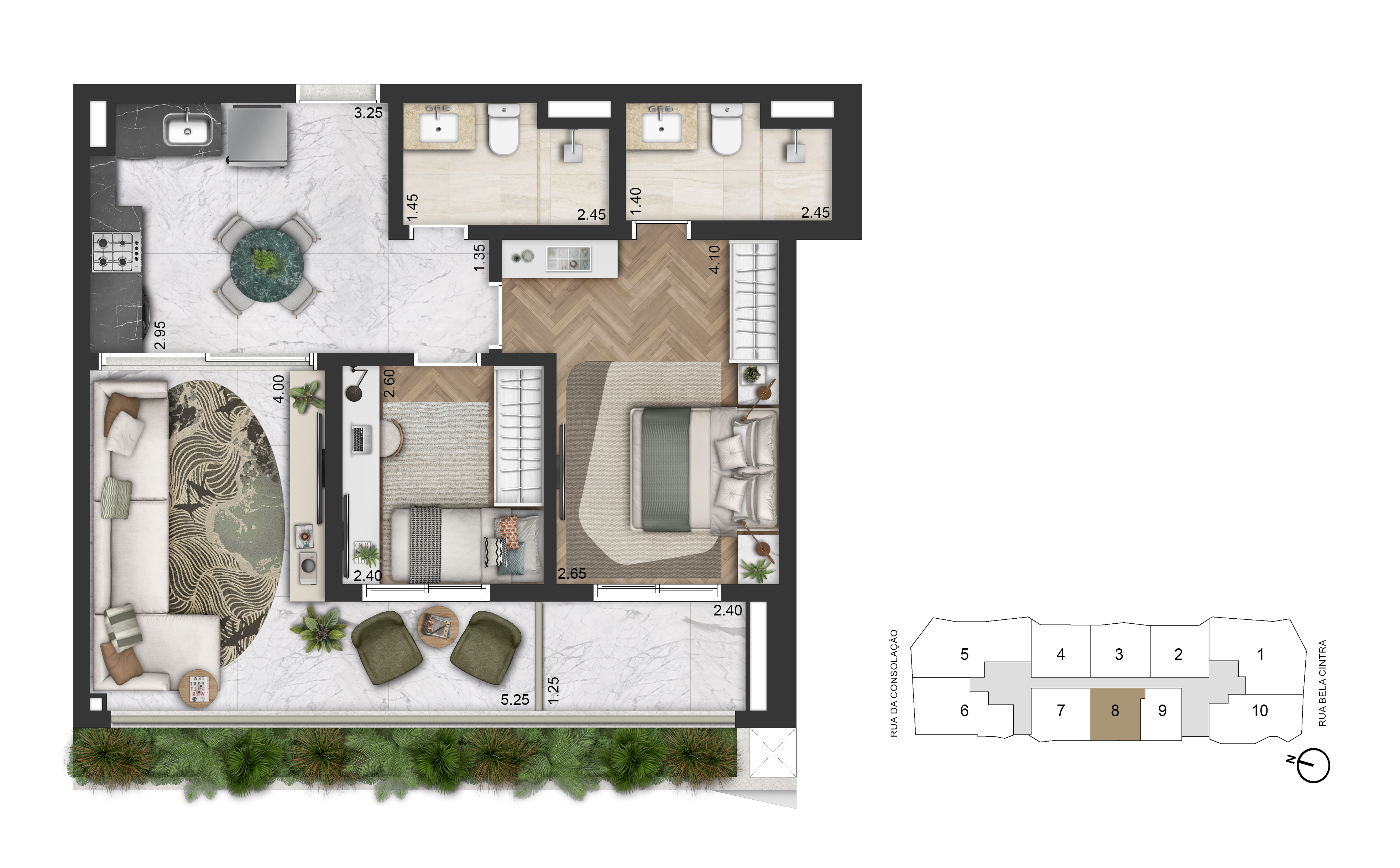 Apartamento à venda com 72m², 2 quartos com vaga - 19