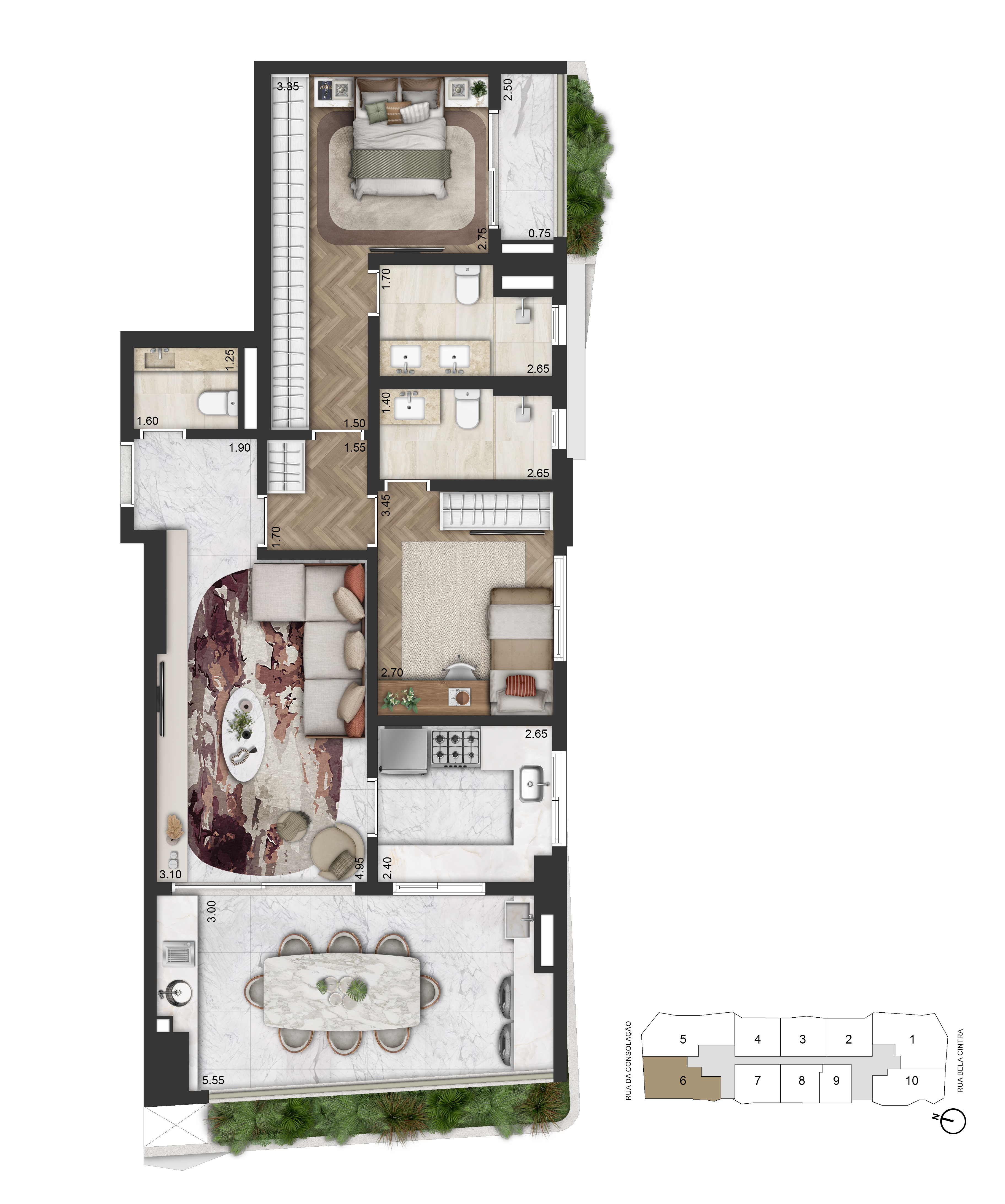 Apartamento à venda com 82m², 2 quartos com vaga - 19