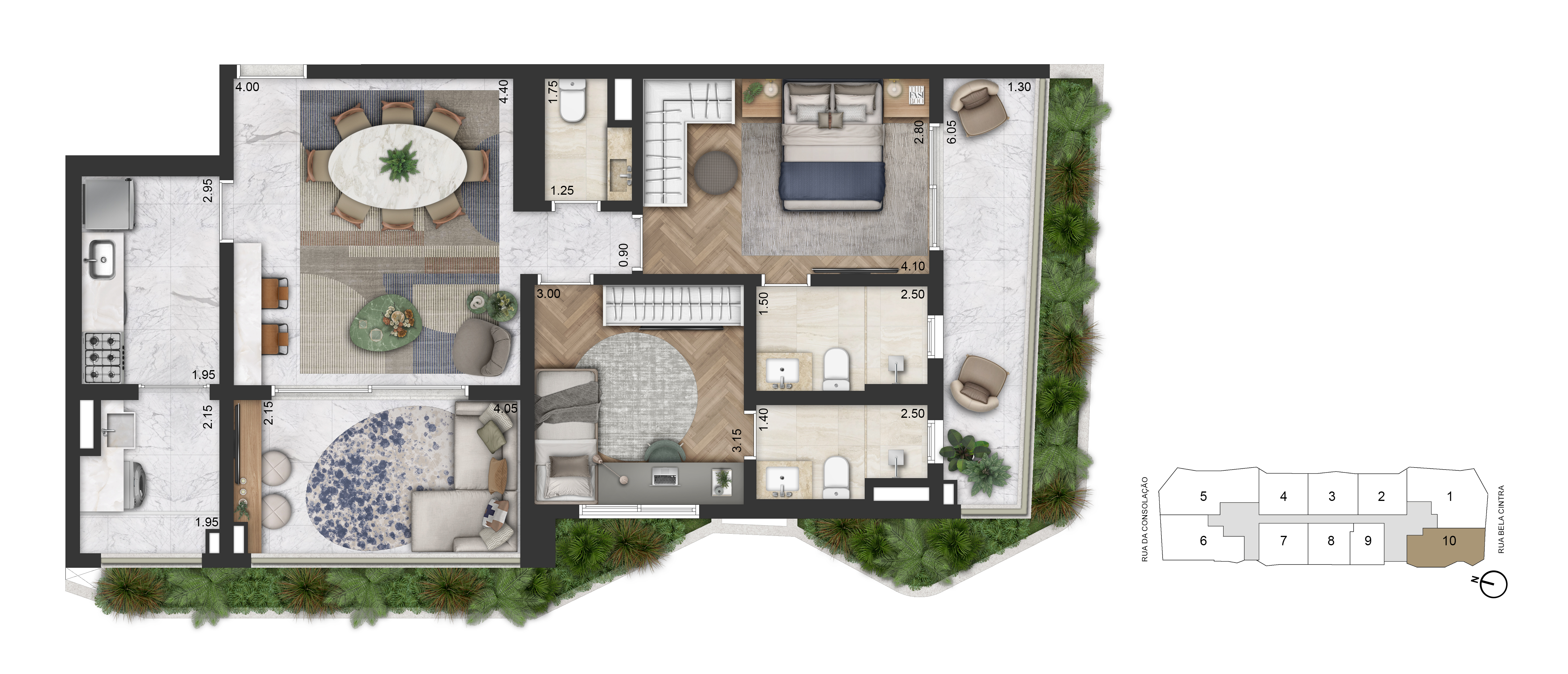 Apartamento à venda com 105m², 2 quartos com vaga - 19