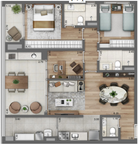 Apartamento à venda com 91m², 2 quartos com vaga - 9