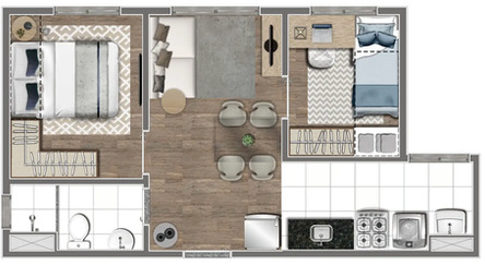 Apartamento à venda com 36m², 2 quartos sem vaga - 21