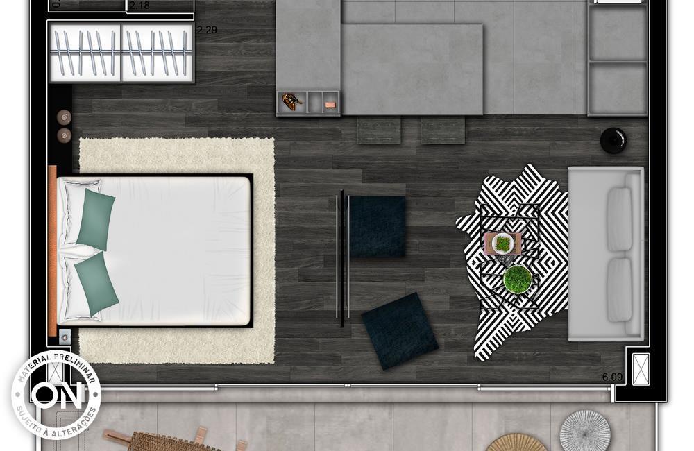 Studio à venda com 21m², 0 quartos sem vaga - 14