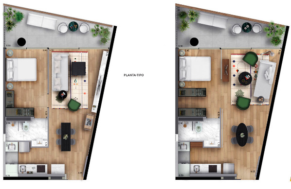 Apartamento à venda com 63m², 1 quarto com vaga - 16