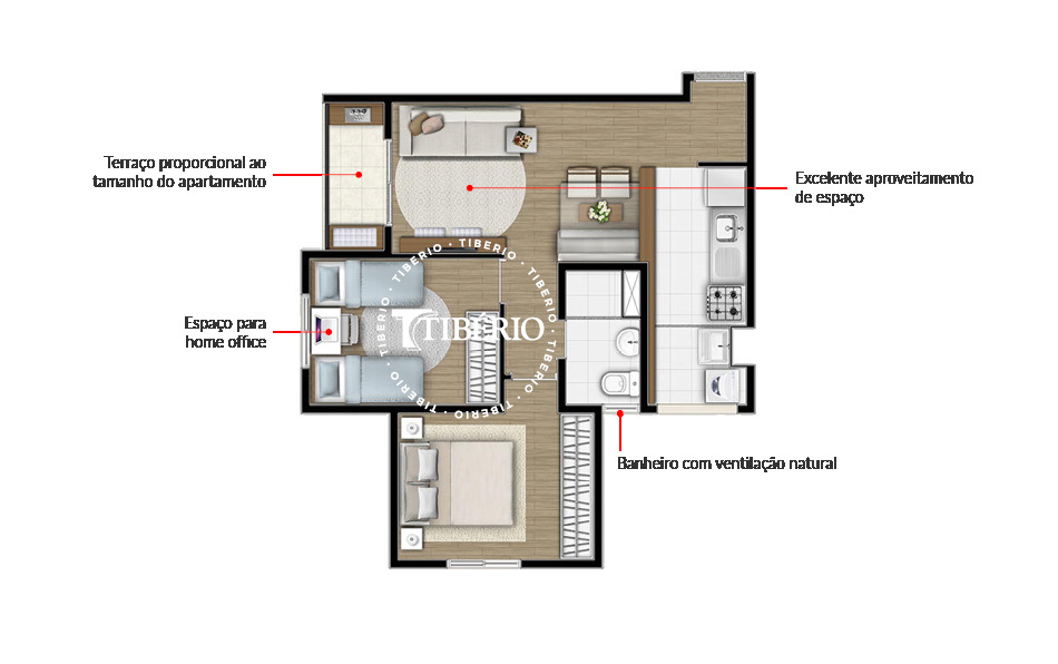 Apartamento à venda com 48m², 2 quartos com vaga - 20