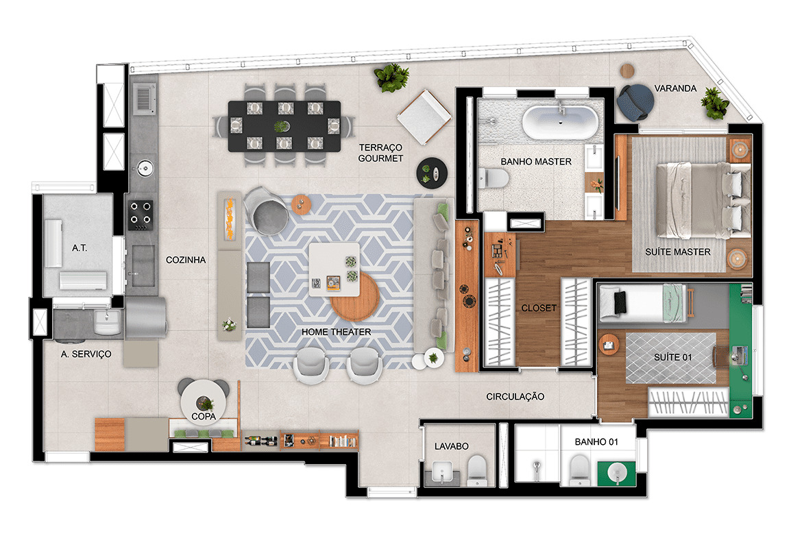 Apartamento à venda com 115m², 2 quartos com vaga - 22